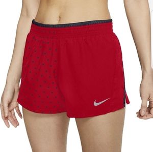 Women's Red/White-Blue Nike  Dri Fit Tempo Star